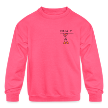 Load image into Gallery viewer, Kids' Crewneck Sweatshirt - neon pink