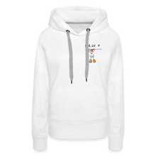 Load image into Gallery viewer, Women’s Premium Hoodie - white
